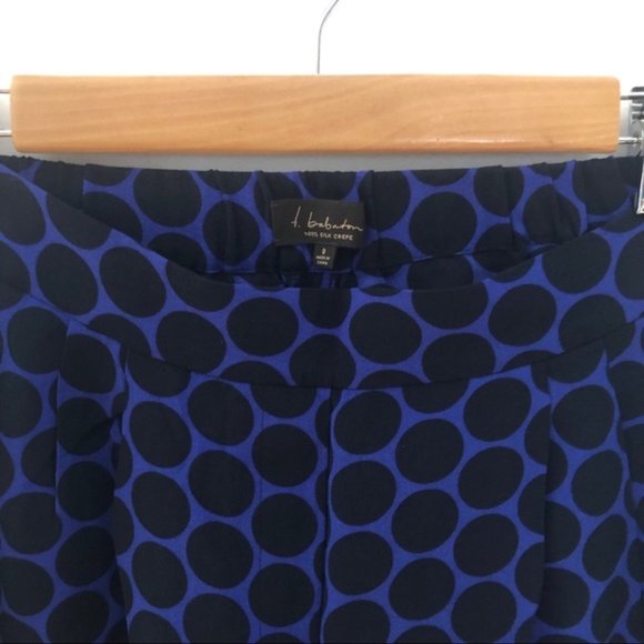Aritzia Babaton Alvin Shorts- Blue Polka Dot Sz 0 - Picture 4 of 4